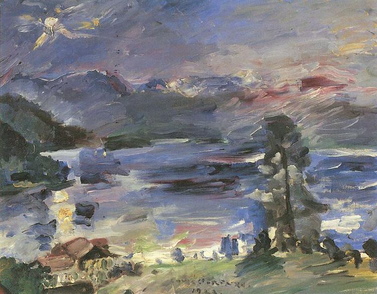 Lovis Corinth Walchensee, aufgehender Mond Spain oil painting art